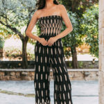 Ολόσωμη φόρμα στράπλες μαύρη