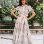 Φόρεμα maxi εκρού