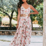 Φόρεμα maxi εκρού