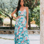 Φόρεμα maxi γαλάζιο