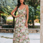 Φόρεμα maxi πράσινο