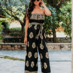 Ολόσωμη φόρμα στράπλες μαύρη