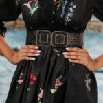 Ζώνη μαύρη ελαστική με τόκα