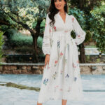 Φόρεμα maxi άσπρο