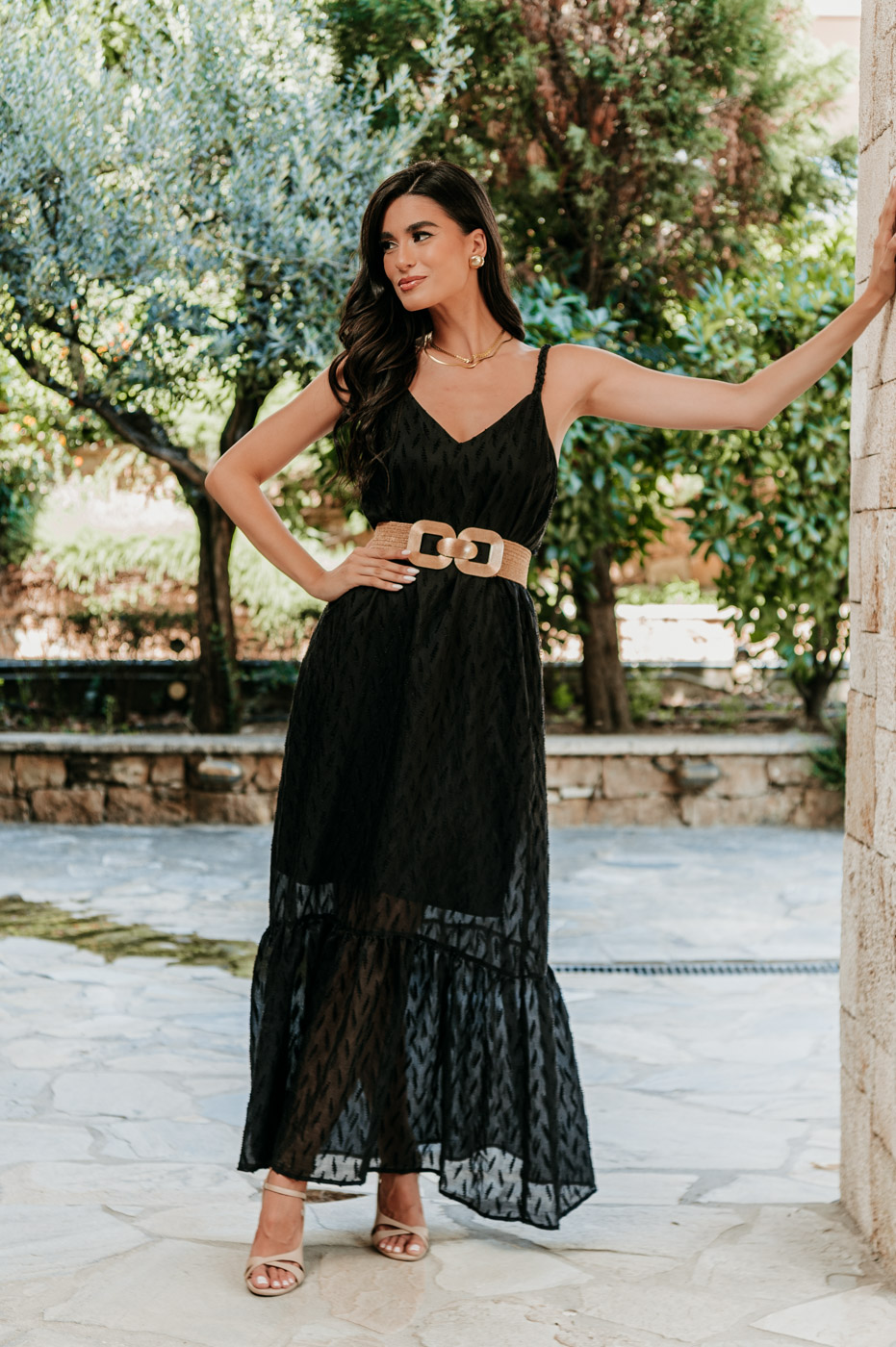 Φόρεμα maxi μαύρο