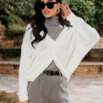 Μπλούζα πλεκτή άσπρη