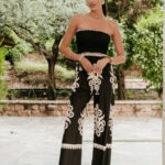 Ολόσωμη φόρμα στράπλες μαύρη