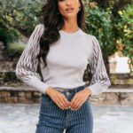 Μπλούζα πλεκτή γκρι