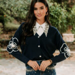 Ζακέτα πλεκτή σκούρη μπλε