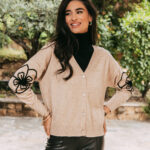 Ζακέτα πλεκτή καφέ