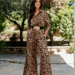 Σετ πουκάμισο-παντελόνι λεοπάρ
