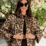 Τζάκετ σατέν leopard