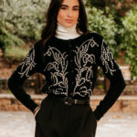 Ζακέτα με τρουξ μαύρη