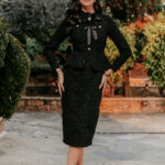 Φόρεμα peplum maxi μαύρο