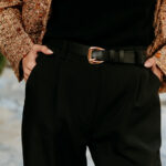 Ζώνη μαύρη δερματίνη