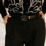 Ζώνη μαύρη δερματίνη