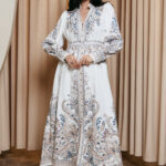 Φόρεμα maxi floral άσπρο