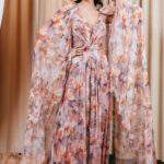 Φόρεμα maxi floral με δική του ζώνη