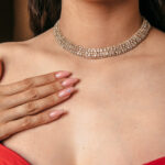 Κολιέ τσοκερ με κρυστάλλους χρυσό