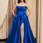 Φόρεμα maxi κλος μπλε ρουά