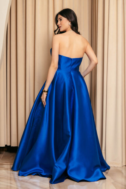 Φόρεμα maxi κλος μπλε ρουά