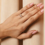 Δαχτυλίδι με λευκούς κρυστάλλους χρυσό