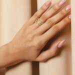 Δαχτυλίδι τριπλό με στρας χρυσό