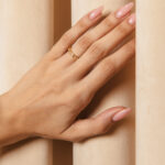 Δαχτυλίδι με μοτίβο και στρας χρυσό