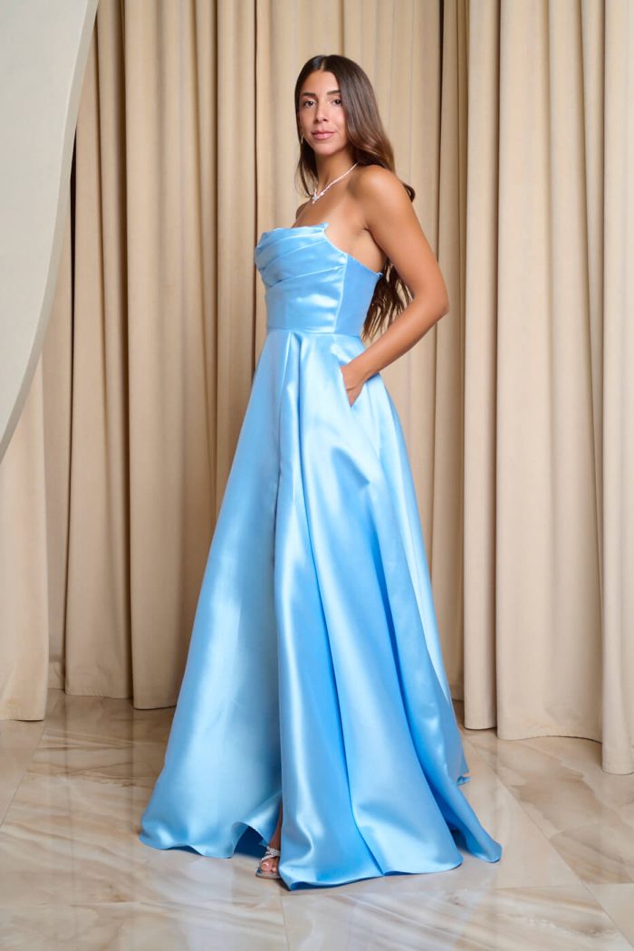 Φόρεμα maxi κλος baby blue