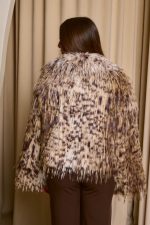Γούνα κοντή με animal print