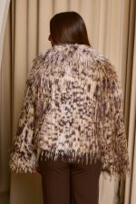 Γούνα κοντή με animal print