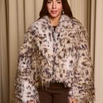 Γούνα κοντή με animal print