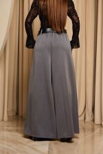 Παντελόνι με πιέτες μπροστά και ζώνη γκρι - Image 6