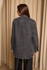 Πουκάμισο τζιν γκρι με πέτρες - Image 6