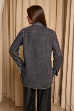 Πουκάμισο τζιν γκρι με πέτρες - Image 7