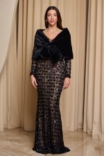 Γούνα συνθετική ετόλ μαύρη - Image 2