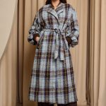 Παλτό tweed καρό