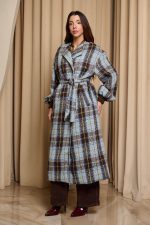 Παλτό tweed καρό - Image 4