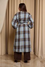 Παλτό tweed καρό - Image 6