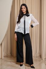 Σετ πουκάμισο - παντελόνι ασπρόμαυρο - Image 2