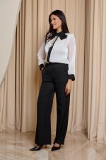 Σετ πουκάμισο - παντελόνι ασπρόμαυρο - Image 6