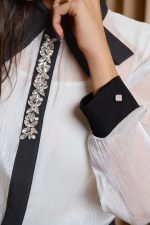 Σετ πουκάμισο - παντελόνι ασπρόμαυρο - Image 8