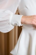 Κοστούμι με διακοσμητικές χάντρες λευκό - Image 7