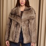 Γούνα κοντή συνθετική μπεζ