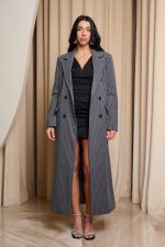 Παλτό με στρας γκρι - Image 2