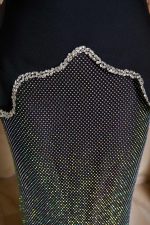 Σετ μπούστο - φούστα με δίχτυ και στρας μαύρο - Image 9