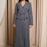 Παλτό με στρας γκρι