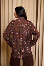 Πουκάμισο με σειρές από χρυσά στρας εμπριμέ - Image 3