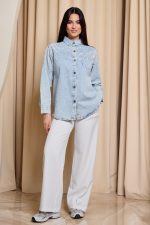 Τζιν τζάκετ με στρας - Image 2