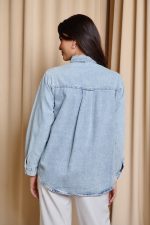 Τζιν τζάκετ με στρας - Image 5